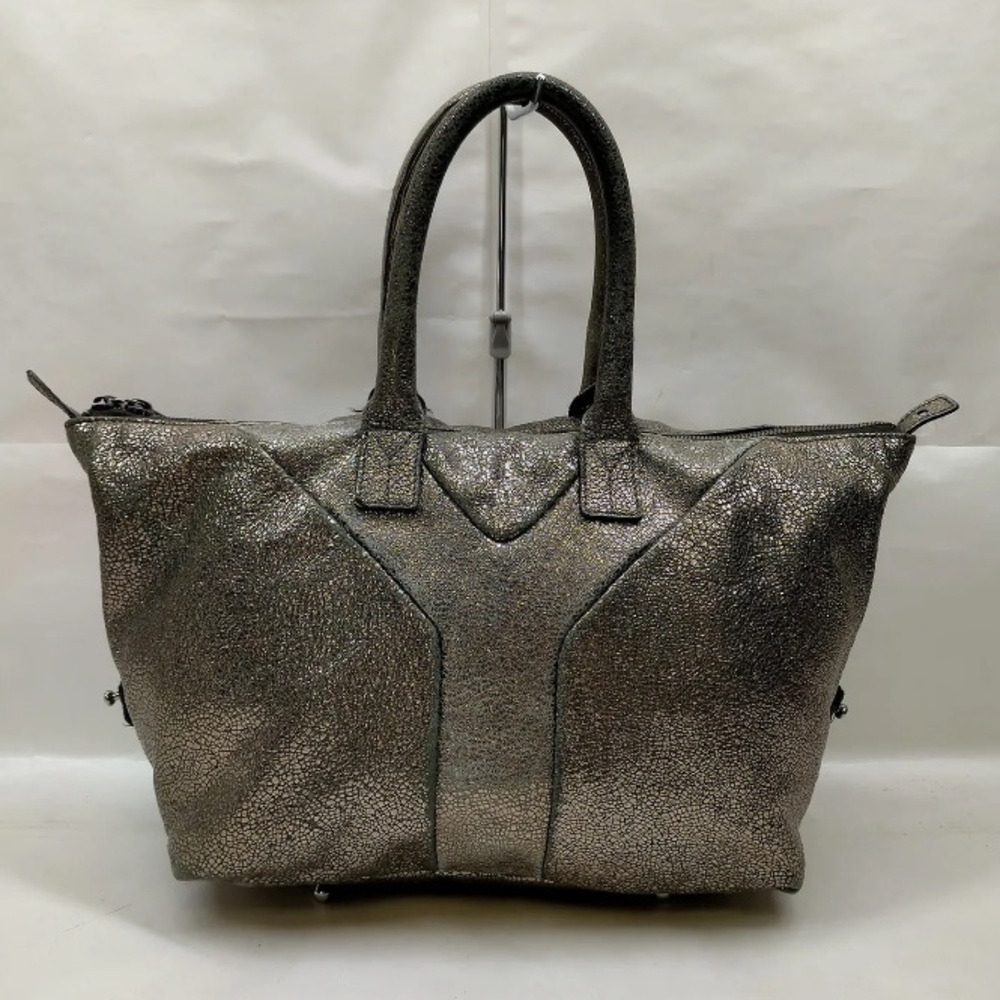 Yves‎ Saint Laurent Hand Bag Metallic Leather